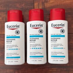 Eucerin Intensive Repair Lotion; For Very Dry, Flaky Skin: 5 oz Each (3 For $10)