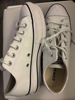 White platform converse