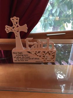 Light up "Faith" figurine