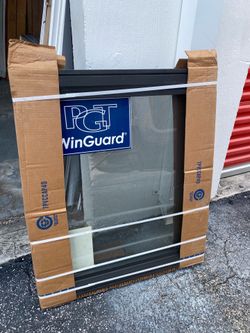 PGT 30x36 IMPACT CASEMENT  WINDOW BRONZE