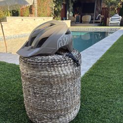 Troy Lee Design Helmet: Tan