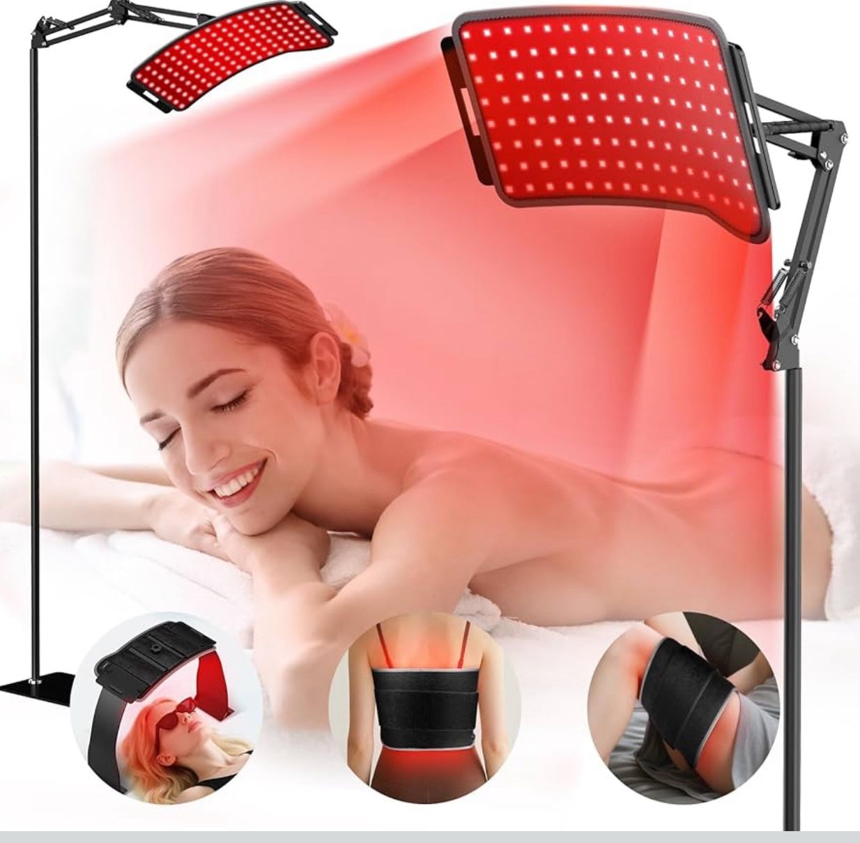 NEW 3-in-1 Red Light Therapy for Face Body, 660nm Red Light & 850nm Near Infrared Light (Retail $99)