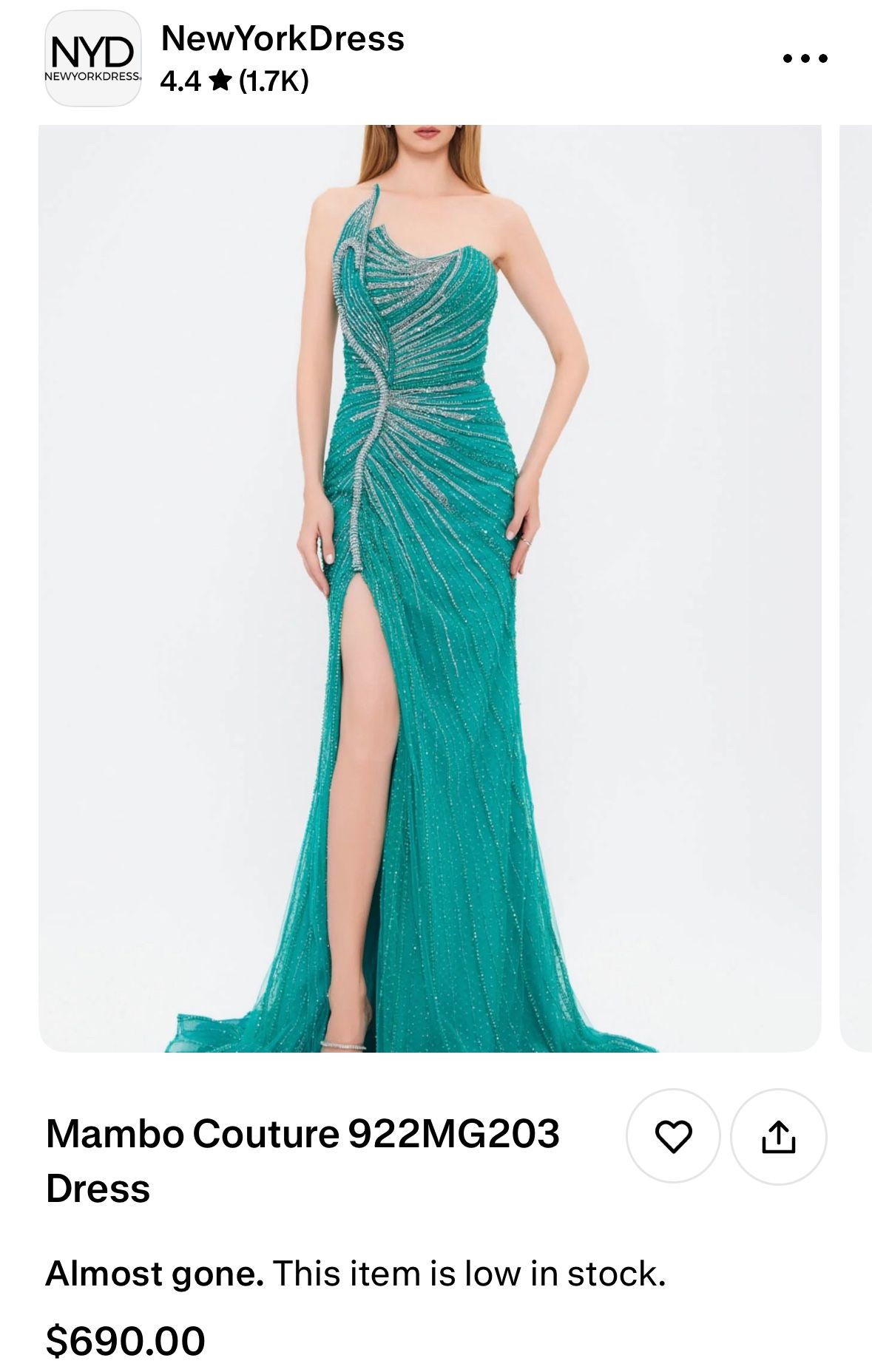 Evening Gown For Sale
