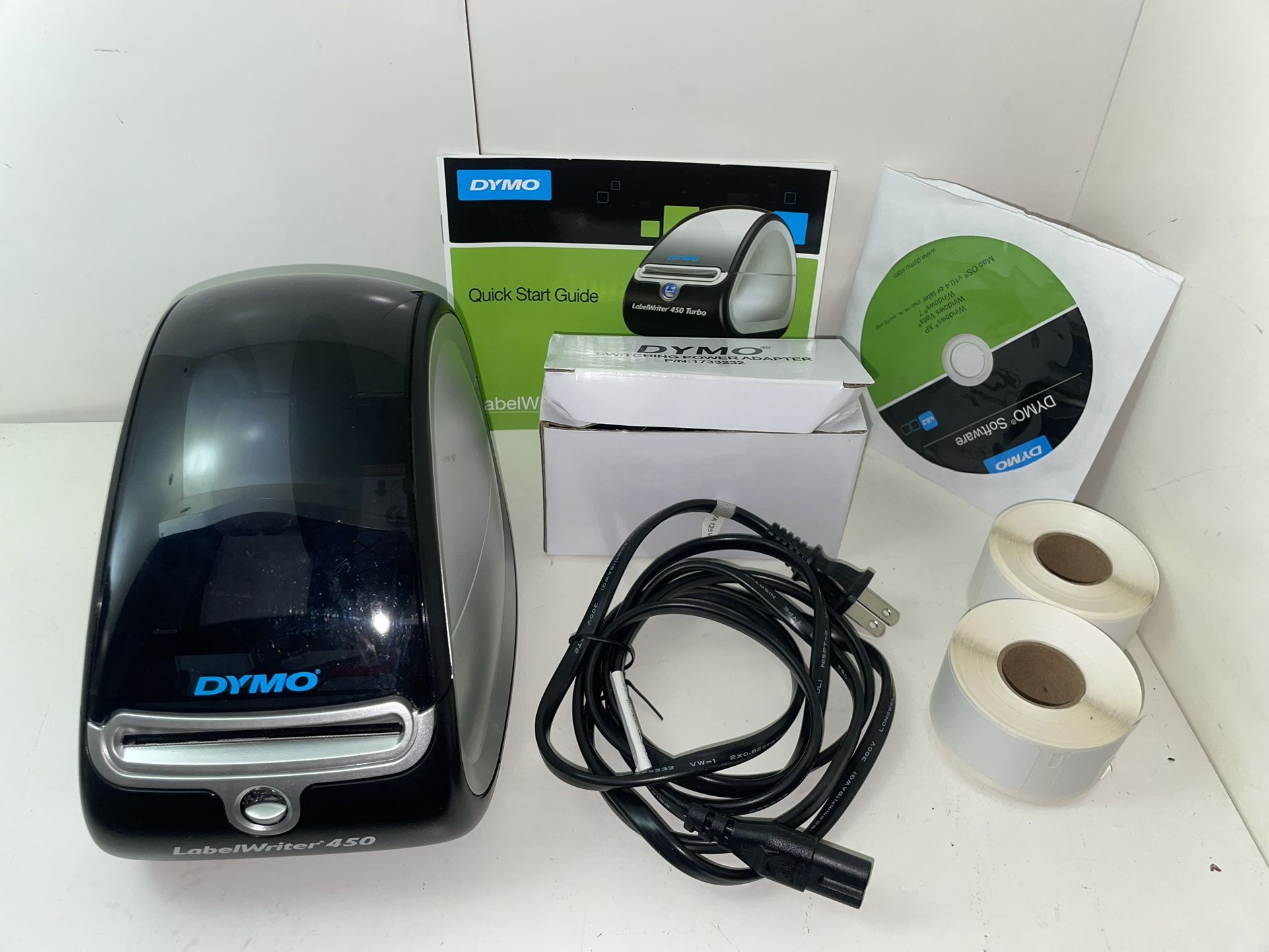 Dymo LabelWriter 450 Label Printer Thermal 1750110 w/ Power Cord Tested