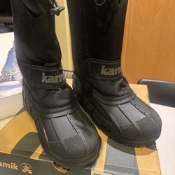 Kamik Insulated Snowridge Spicer Snow Boots ,size 3