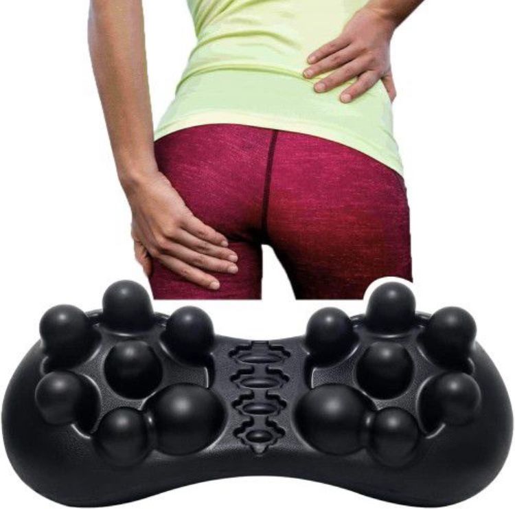 Acu-hump Sciatica Massager Pain Relief for Butt and Lower Back, 14 Pressure Points & Myofascial Release - Hip, Piriformis, Glute, SI Joint, Pelvic