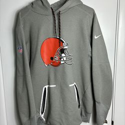 Nike Therma-Fit NFL Cleveland Browns Gray On Field Hoodie Men’s Size Medium