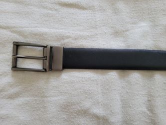 Black/Brown Leather Belt 39"