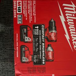  M18 Brushless Combo Kit, Firm Price 