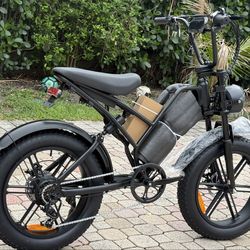 New 20” Fat Tire Electric Bike – Racer Style – Powerful & Stylish 7 Speed  Ready to ride ✅