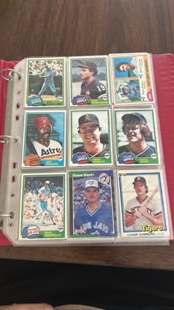 100+ 1980s topps baseball cards