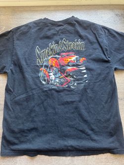 Vintage smoking & smoking motorcycle shirt