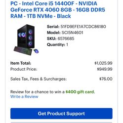 Gaming PC + Setup