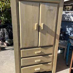 3 drawer pine rustic cabinets style armoire