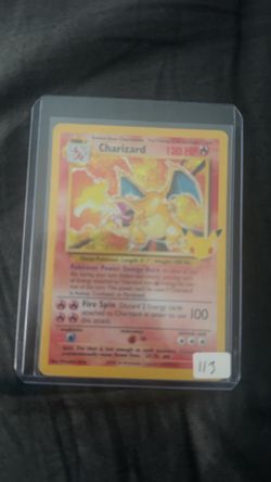 Charizard celebrations holo moderately played