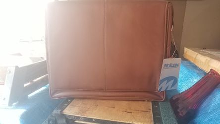 Brown Genuine Cowhide Leather Satchel