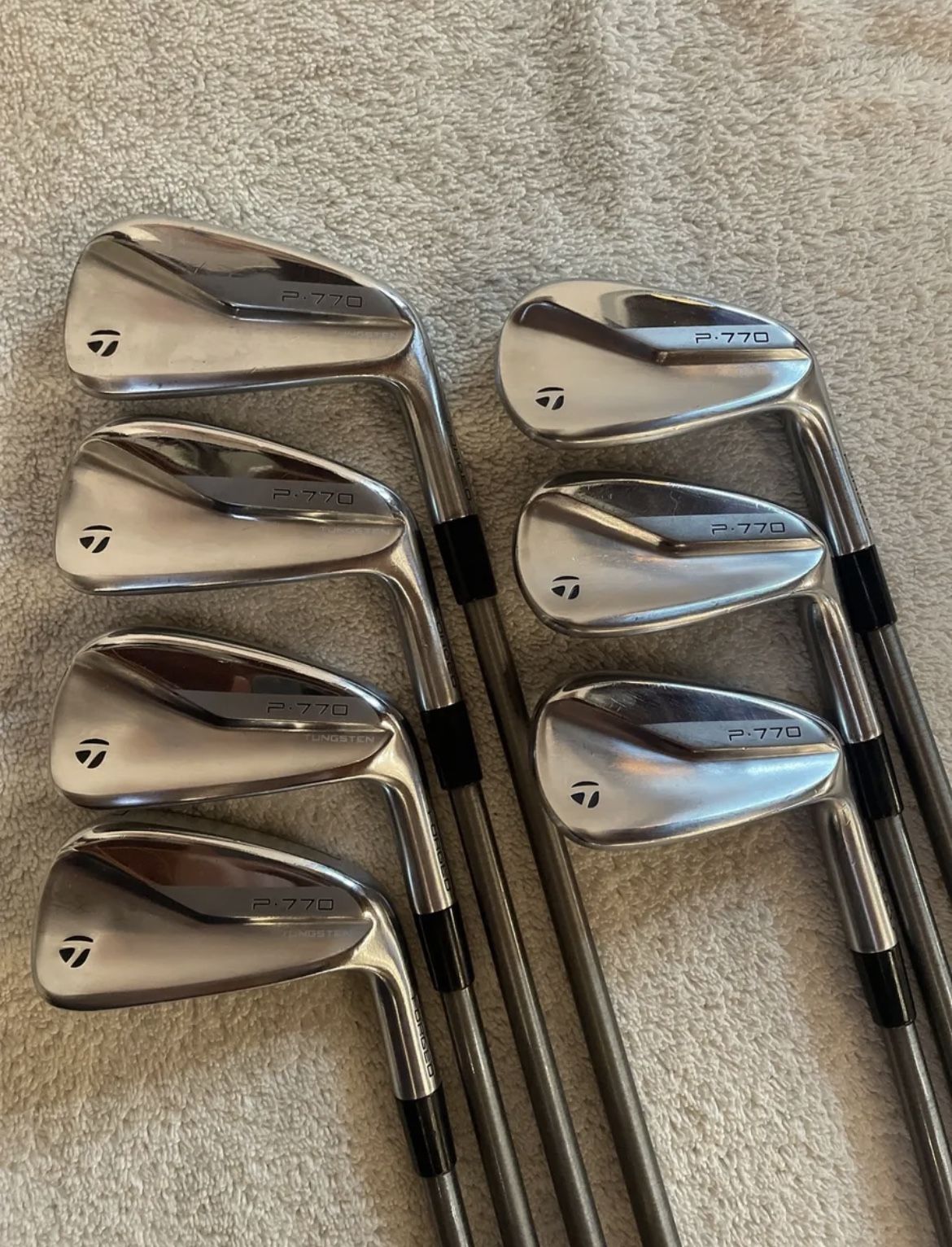 TaylorMade P770 RH Iron Set 4PW SteelFiber i95 Stiff for Sale in San