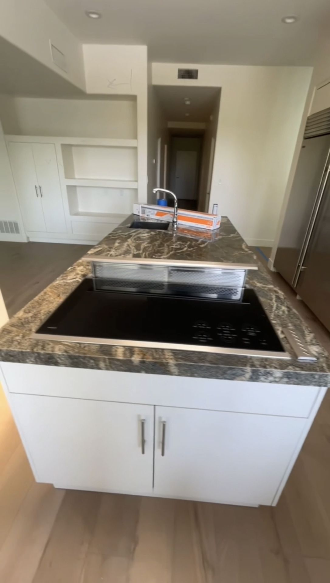 Wolf Glass Stove/ Downdraft + Microwave
