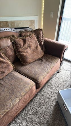 Two piece couch set.