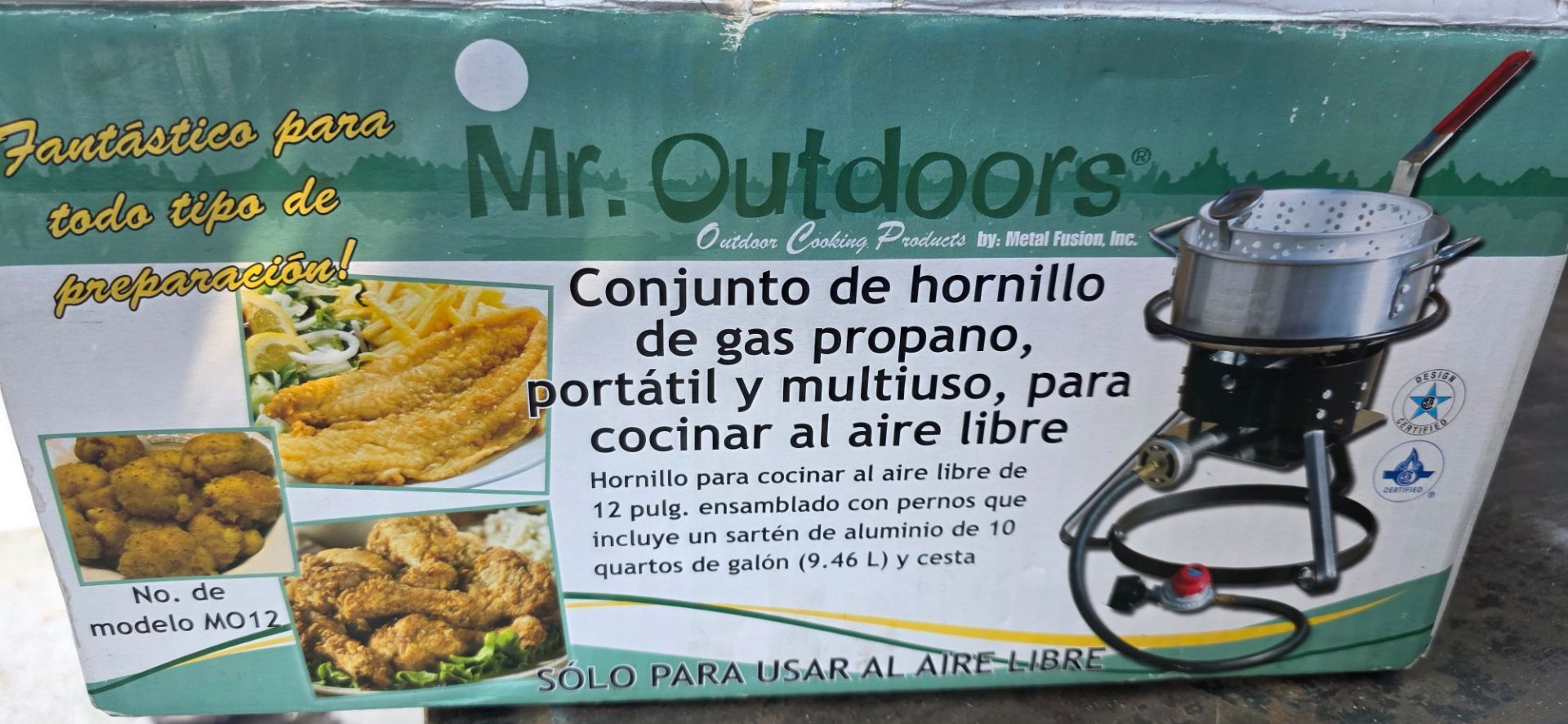 NEW Open Box Mr. Outdoors Propane Outdoor Cooker Fryer Set MO12