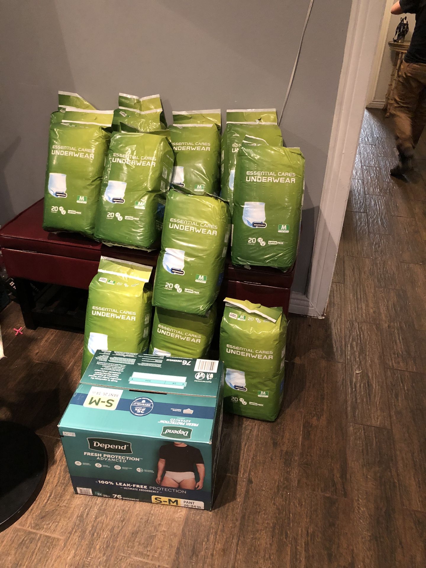 220 Underwear Pampers Plus A Box Of Depends Underwear All For$50 Dollars