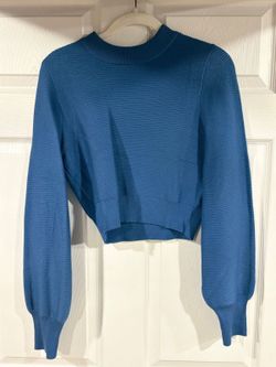 #100 Zesica blue cropped sweater