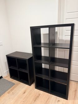 Cube Storage Shelves Organizers Bookcases Modular Shelving Set Black