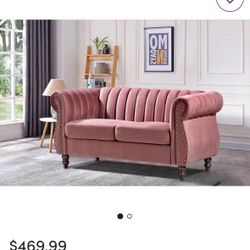 	Rose Velvet Sofa Couch – Modern Tufted Design