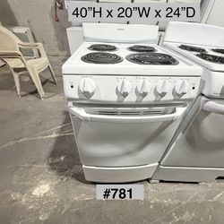 Hotpoint stove 20”W electric (#781)
