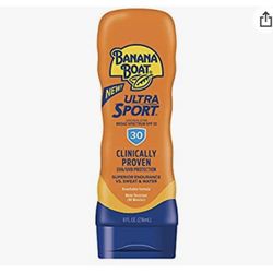 Banana Boat Ultra Sport Sunscreen Lotion. Broad Spectrum Spf 30. 8fl Oz