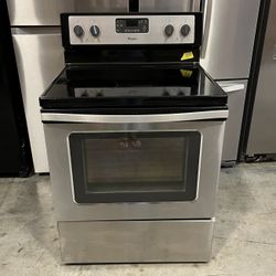 Whirlpool Stainless Steel Glass Top Stove 