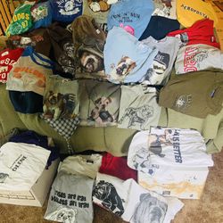Vintage  Tshirts 80s, 80s, Some Early 2000s, Most Between L And xl But Most Bulldog Graphics. $5 Each
