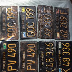 license plates