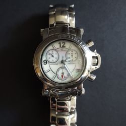 Klaus-Kobec Contemporary Chronograph KKL2008 Mother Of Pearl Dial & Swiss Mvmt