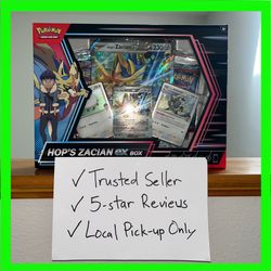 ✅Selling for Retail MSRP - Pokemon Hop’s Zacian Ex Box