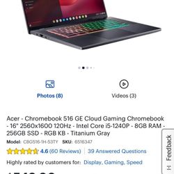 Acer Chrome Book 