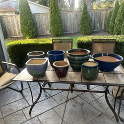 Various Outdoor Flower Pots