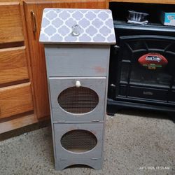 27in Tall Wooden potato & onion storage bin