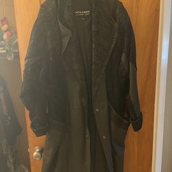 Leather coat