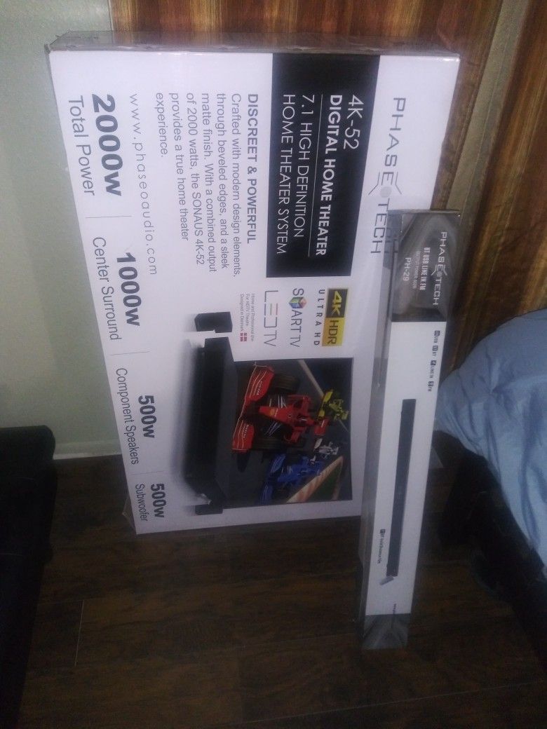Sonaus Phase Tech 4k-52 Digital Home Theater and Phase Tech PH-29