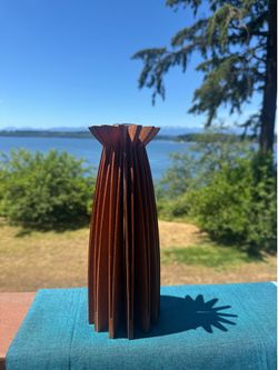 Handcrafted Cherry Wood Vase
