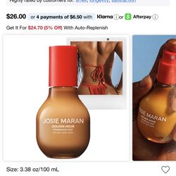 Josie Maran  Golden Hour - Body + Hair Fragrance Mist with 100% Natural Scents 100ml