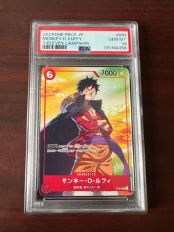One Piece Monkey D. Luffy PSA 10 Gem Mint Card Pokemon cards tcg