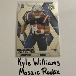 Kyle Williams New England Patriots WR Mosaic Rookie Card. 