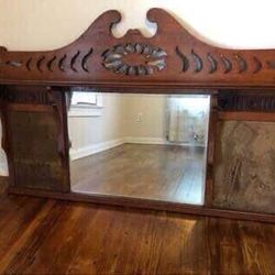 Antique Firer Place Mantel Mirror