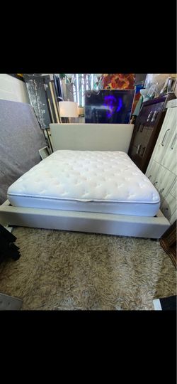 king Bed frame and mattress