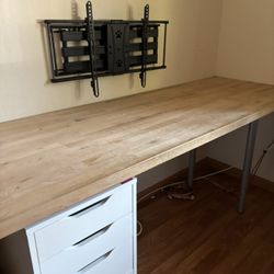 Desk with Cabinet 