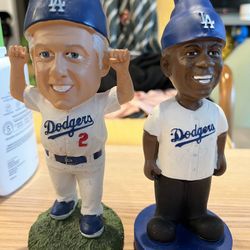 Dodgers Promotion Gnome Bobble head - Tommy Lasorda And Magic Johnson