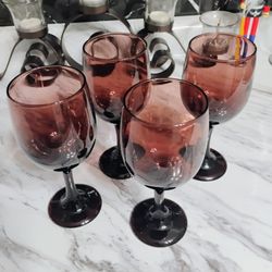 4 Vintage Libbey Glass 