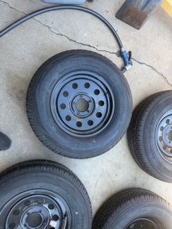 14 inch bias ply trailer tires black or silver